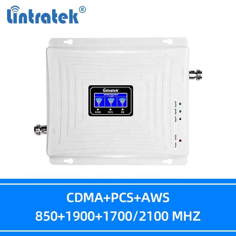 Lintratek b4 b28 700mhz digicel claro network amplifier 3g 4g 5g triple band mobile network signal booster